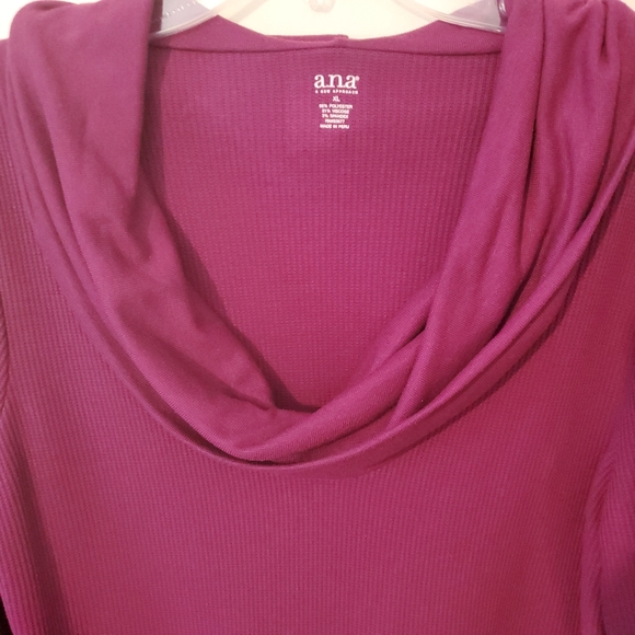a.n.a Maroon Cowl Neck Thermal - Picture 3 of 7